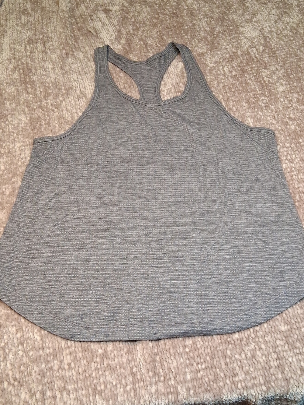 lululemon athletica Heathered Gray Racerback Tank